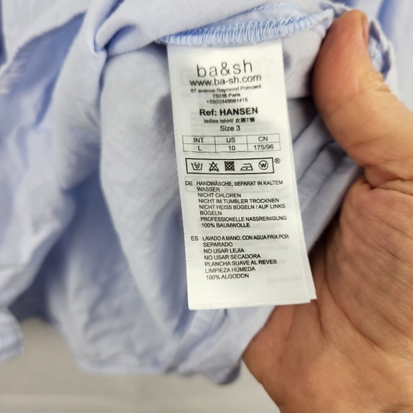 Ba&sh HANSEN Shirt Size 10(3) In VGUC - Picture 9 of 9